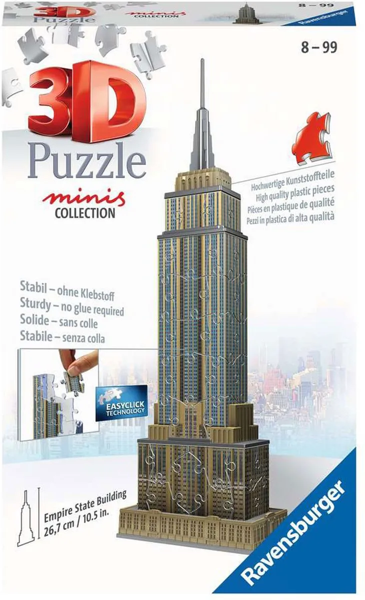 Ravensburger Mini Empire State Building 3D-puzzel 66 Stuks