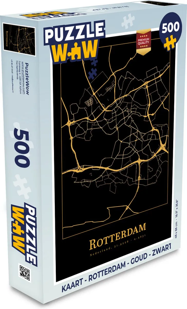 PuzzleWow Rotterdam Legpuzzel 500 Stuks