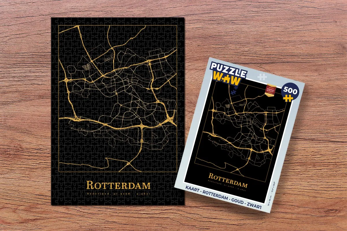 PuzzleWow Rotterdam Legpuzzel 500 Stuks - Multicolor