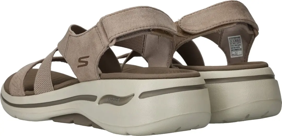 Skechers Go Walk Arch Fit Tre Dames Sandalen - Taupe - afbeelding 5 van 6