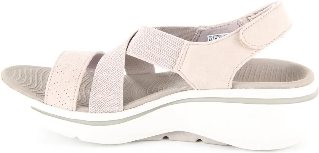 Skechers Go Walk Arch Fit Tre Dames Sandalen - Taupe - afbeelding 2 van 6