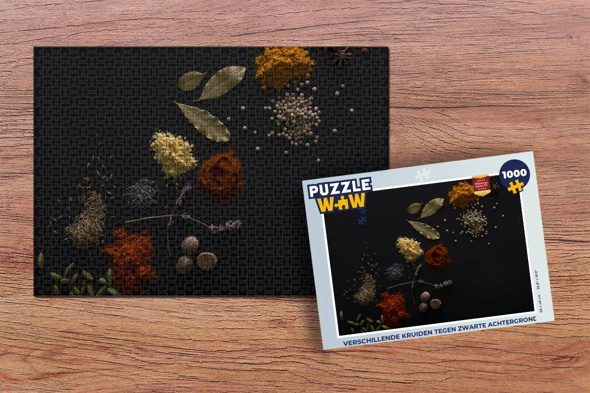 PuzzleWow Kruiden Puzzel 1000 Stuks - Multicolor