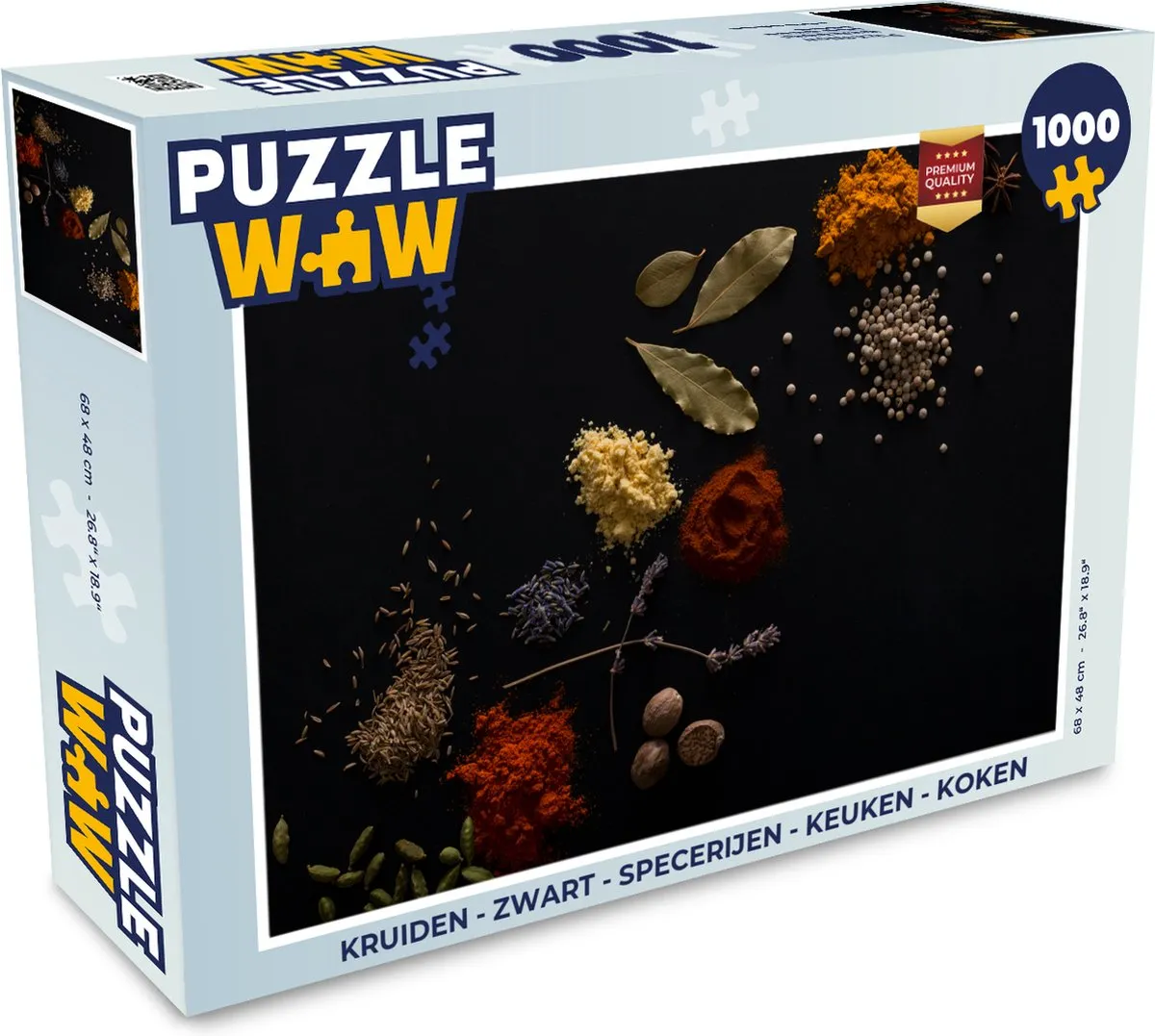 PuzzleWow Kruiden Puzzel 1000 Stuks - Multicolor