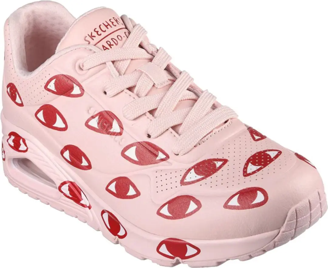 Skechers UNO MANY EYES dames sneaker schoenen 177955 PKRD roze
