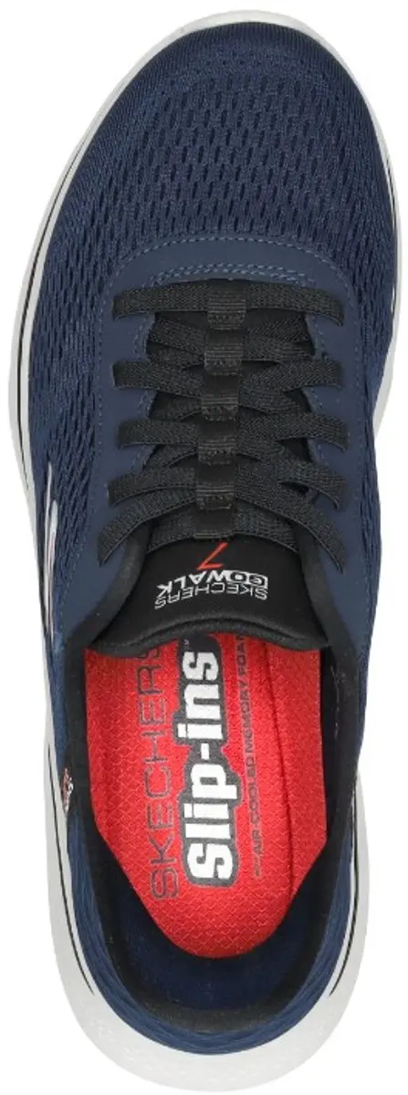 Skechers Slip-ins Go Walk 7 - Free Hand 2 - Heren Instappers - Navy - afbeelding 4 van 6