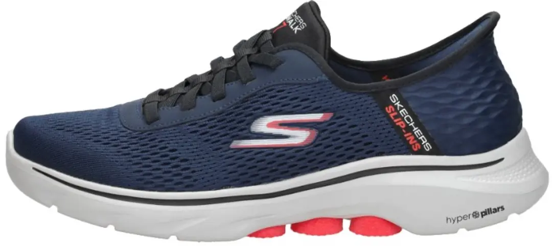 Skechers Slip-ins Go Walk 7 - Free Hand 2 - Heren Instappers - Navy - afbeelding 2 van 6