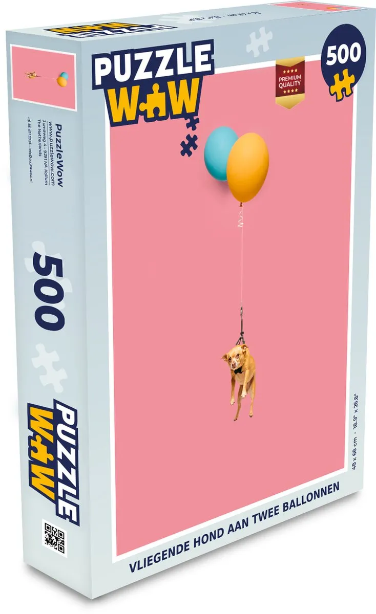 PuzzleWow Vliegende Hond Ballonnen Legpuzzel 500 Stuks