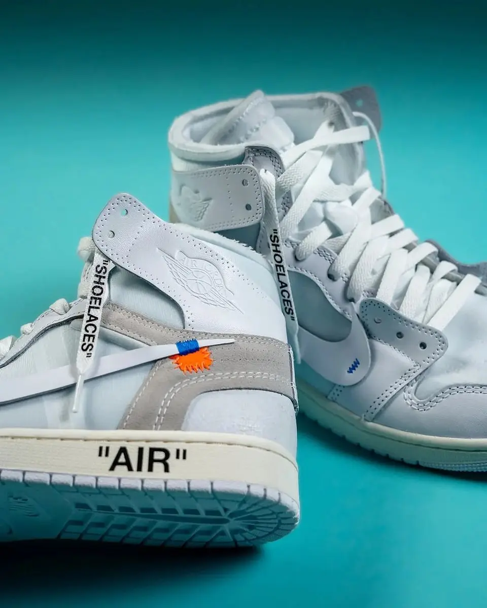 Jordan 1 Retro High Virgil Abloh Archive Alaska Sneakers - afbeelding 2 van 6