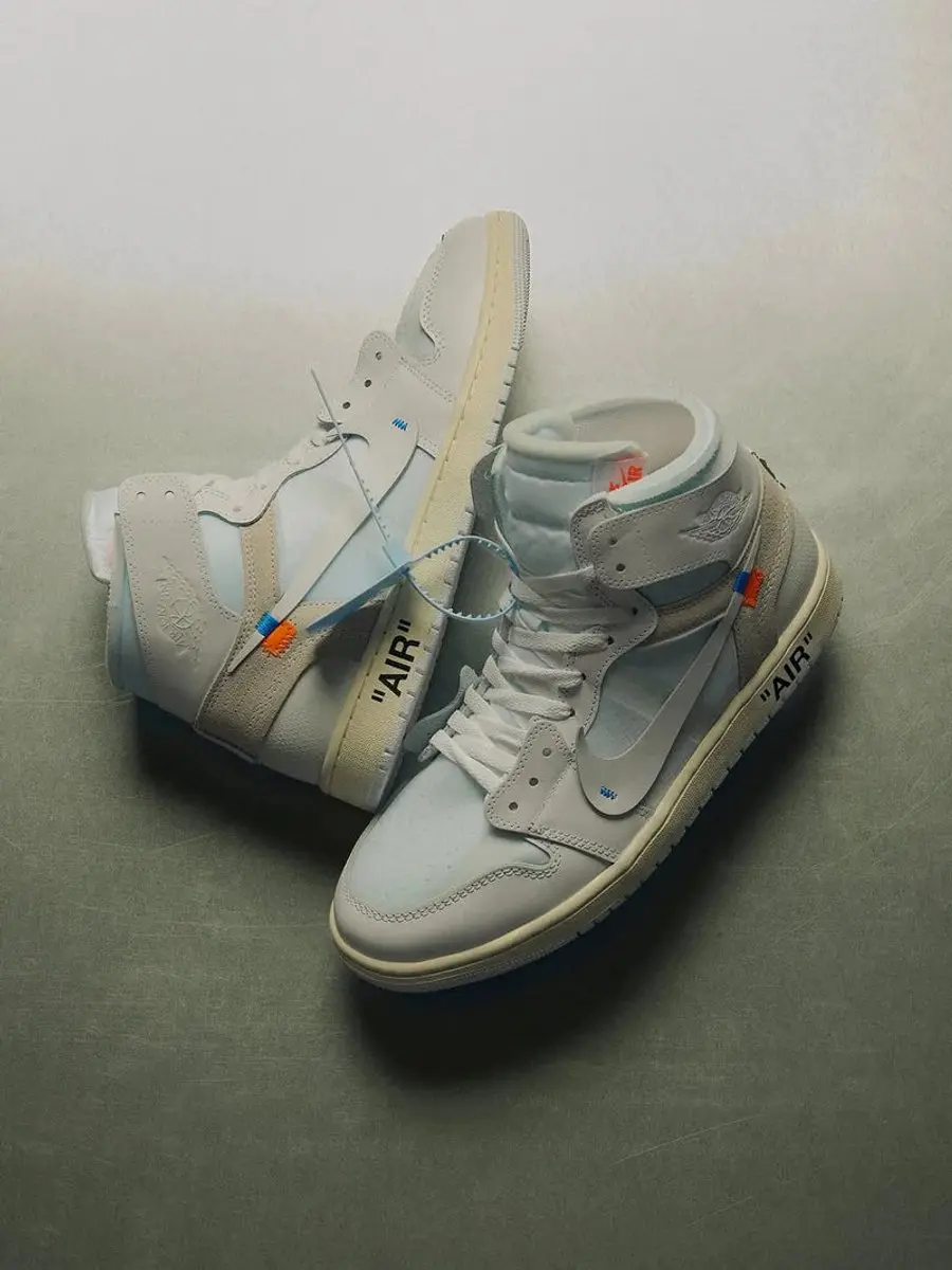 Jordan 1 Retro High Virgil Abloh Archive Alaska Sneakers - afbeelding 4 van 6