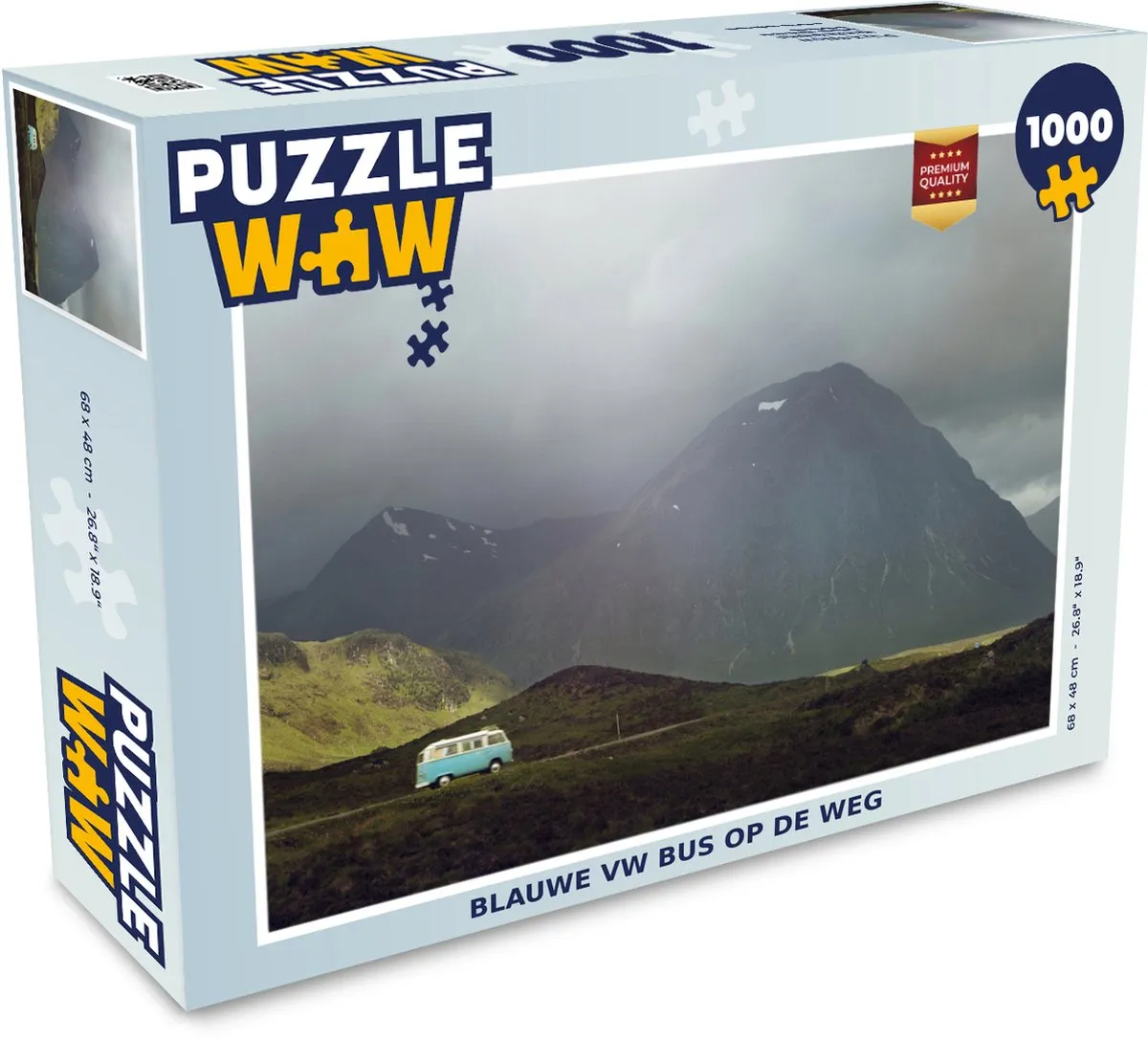 PuzzleWow Bergen Legpuzzel 1000 Stuks - Multicolor