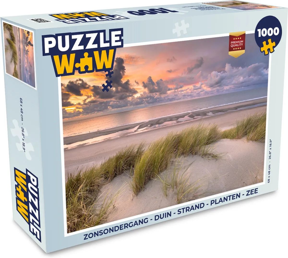 PuzzleWow Zonsondergang Legpuzzel 1000 Stuks - Multicolor
