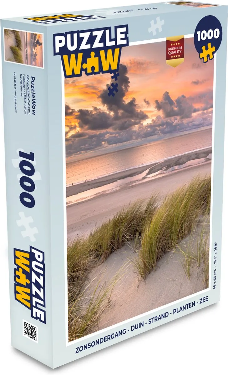 PuzzleWow Zonsondergang Legpuzzel 1000 Stuks - Multicolor