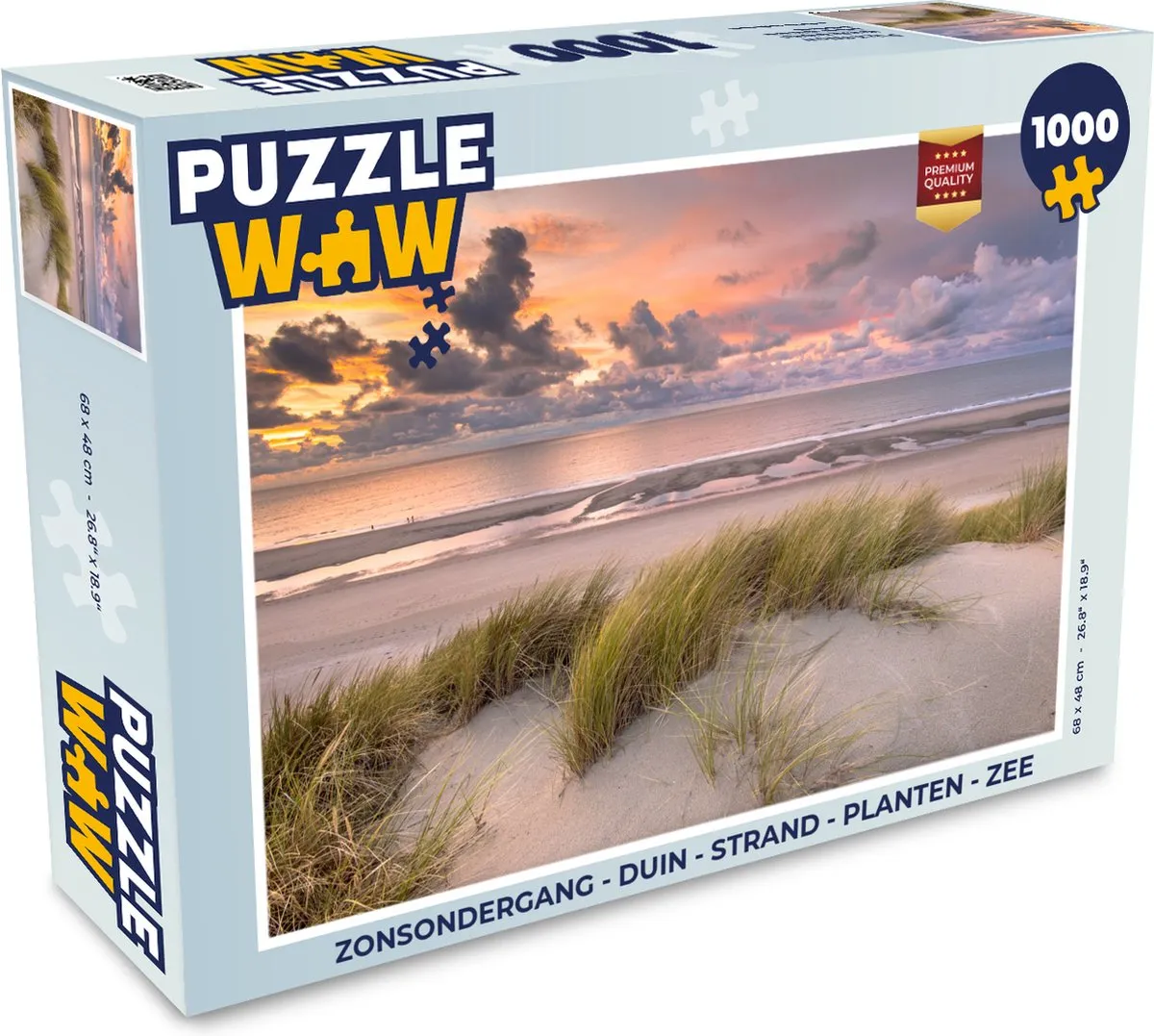 PuzzleWow Zonsondergang Legpuzzel 1000 Stuks - Multicolor