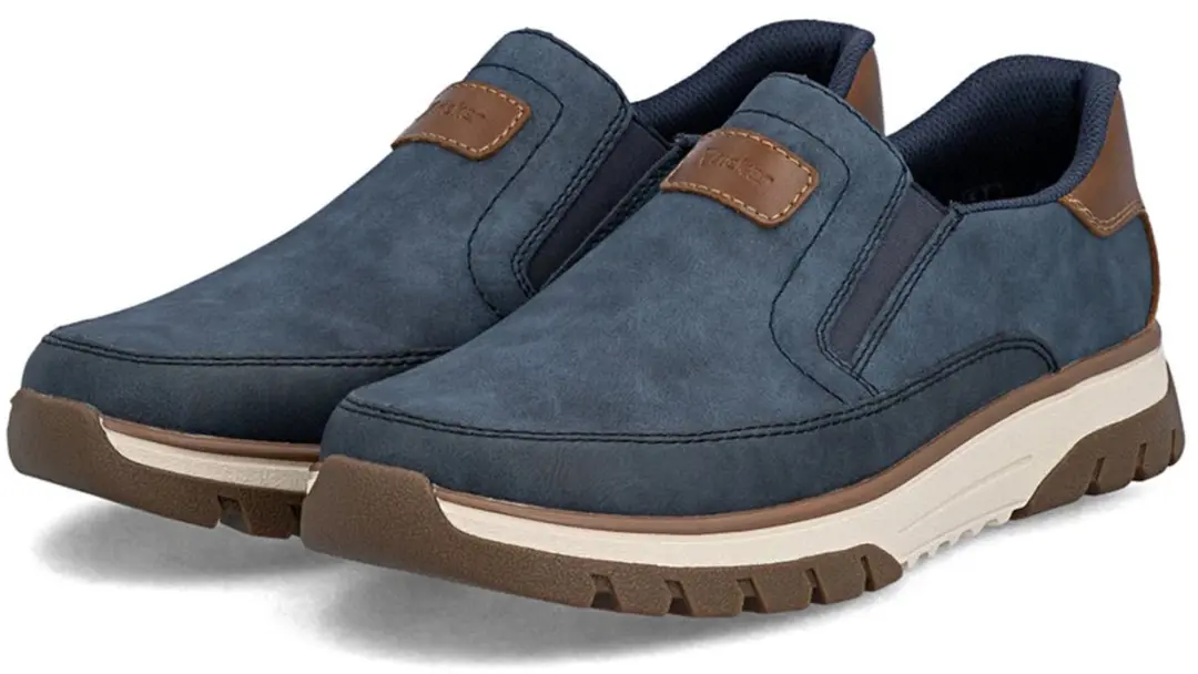 Rieker Heren Slippers Halfschoenen Comfort B9350-15 Blauw