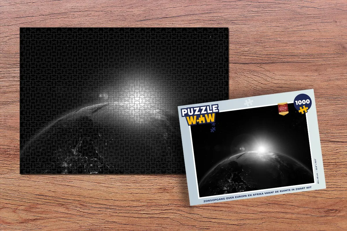 PuzzleWow Aarde Planeten Zon Legpuzzel 1000 Stuks - Multicolor