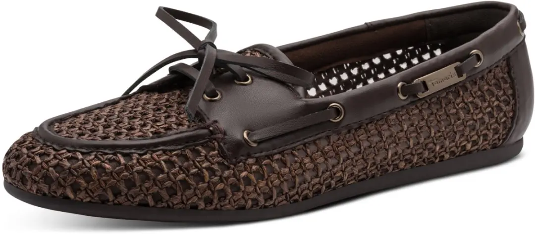 Tamaris damesballerina 1-23611-46-338 damesschoenen veganistisch donkerbruin