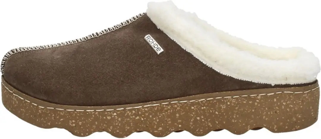 Rohde Pantoffels Dames - Maat 39 - Bruin
