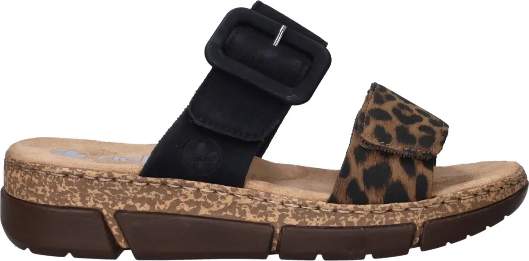 Rieker V2392-24 Slipper - Bruin/Zwart - afbeelding 2 van 6