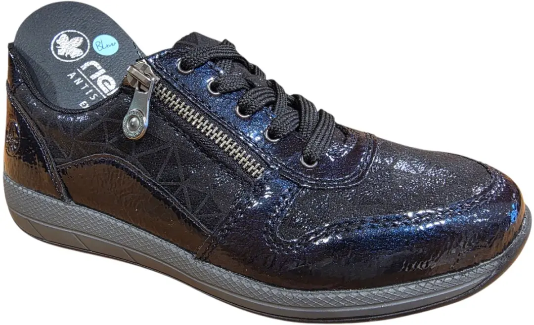 Rieker N1100 Dames Sneakers - Blauw - 38 - afbeelding 2 van 6