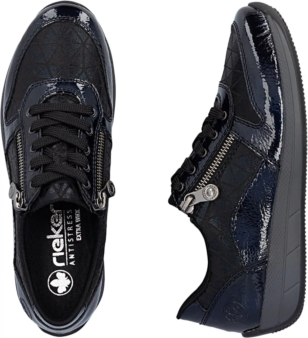 Rieker N1100 Dames Sneakers - Blauw - 38 - afbeelding 5 van 6