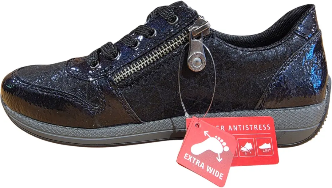 Rieker N1100 Dames Sneakers - Blauw - 38 - afbeelding 3 van 6