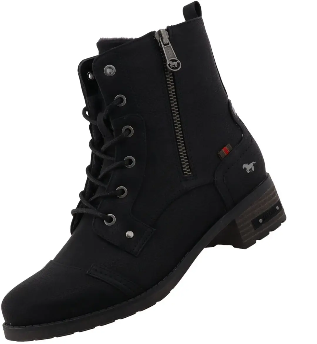 Mustang dames enkellaars zwart