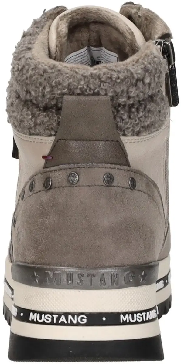 Mustang Sneakers Hoog - Taupe - Maat 38 - afbeelding 6 van 6