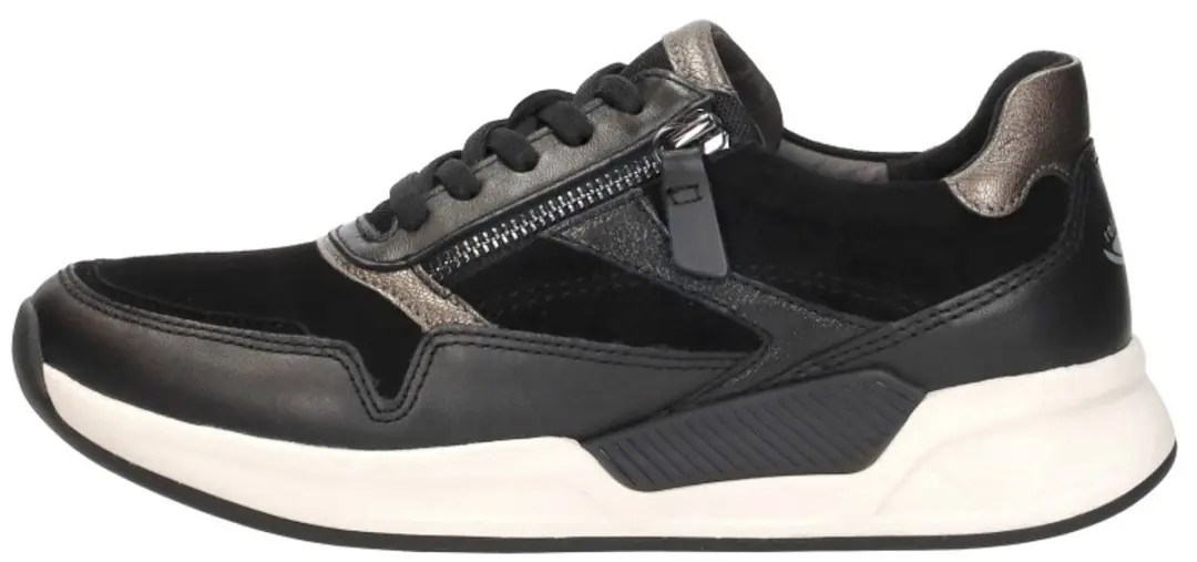 Gabor Rollingsoft Sneakers 108246 - Zwart Suede