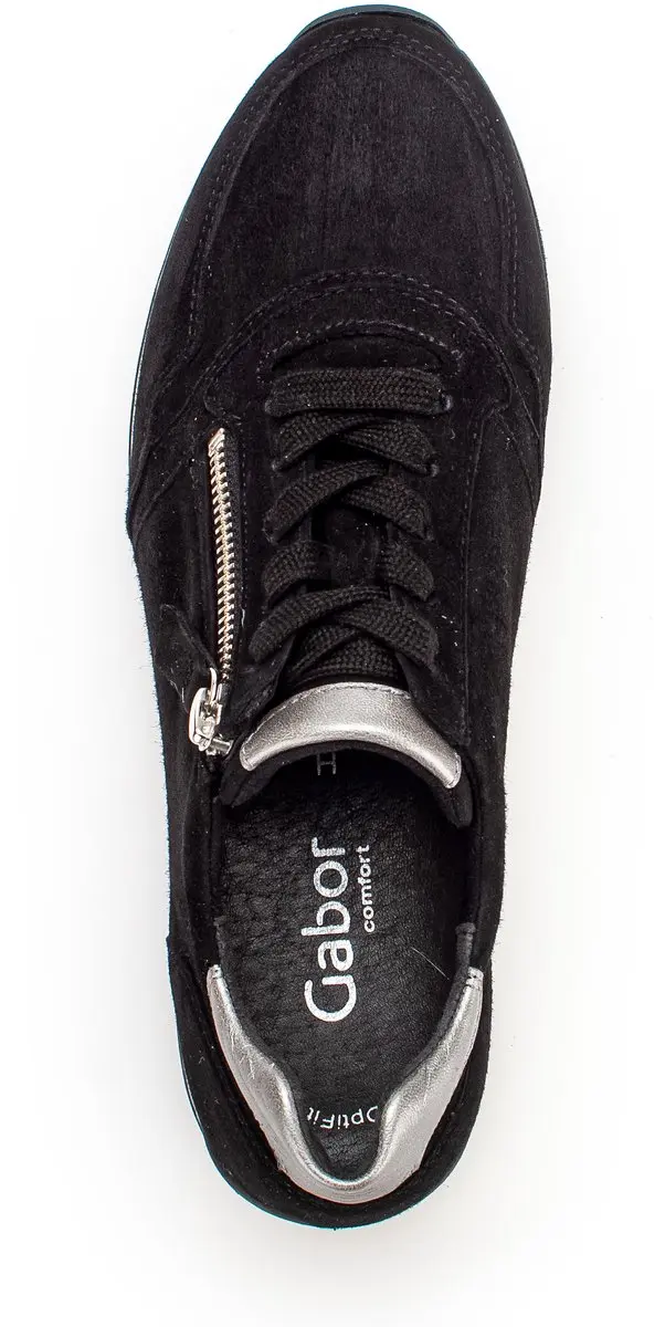 Gabor Dames Sneakers 528 - 39 - Zwart/Grijs - afbeelding 4 van 6