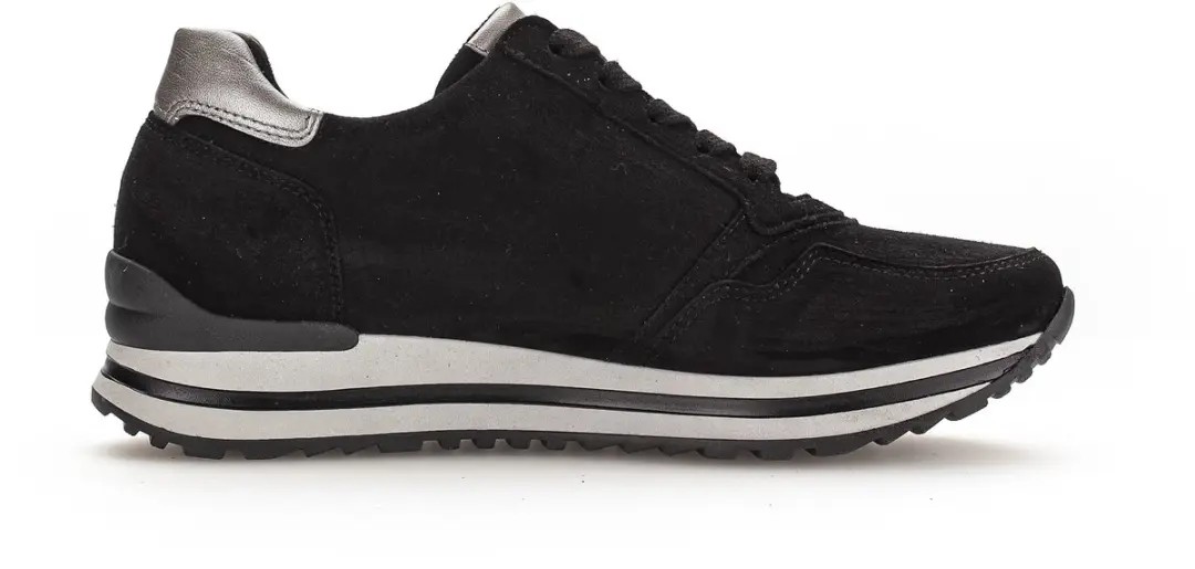 Gabor Dames Sneakers 528 - 39 - Zwart/Grijs - afbeelding 2 van 6