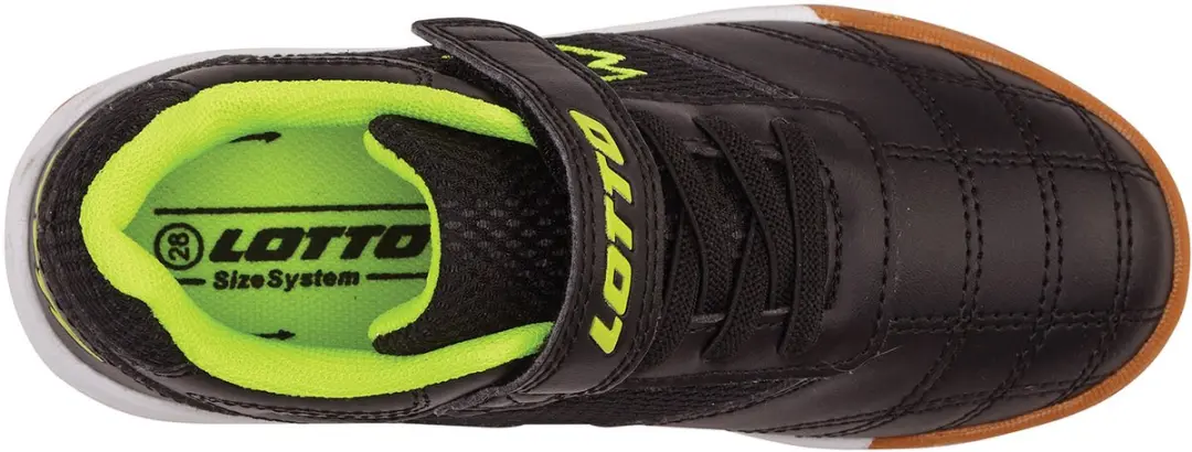 Lotto Whizzer K Lage Kindersneaker 2600120K - 35 - Zwart/Geel - afbeelding 2 van 6