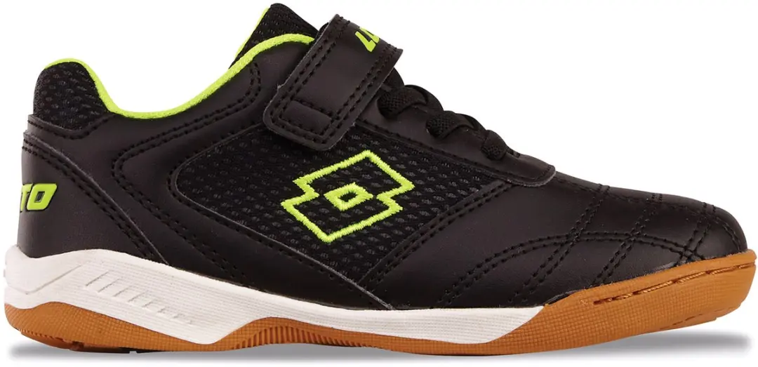 Lotto Schoenen WHIZZER K Lage kindersneaker 2600120K Zwart/Geel