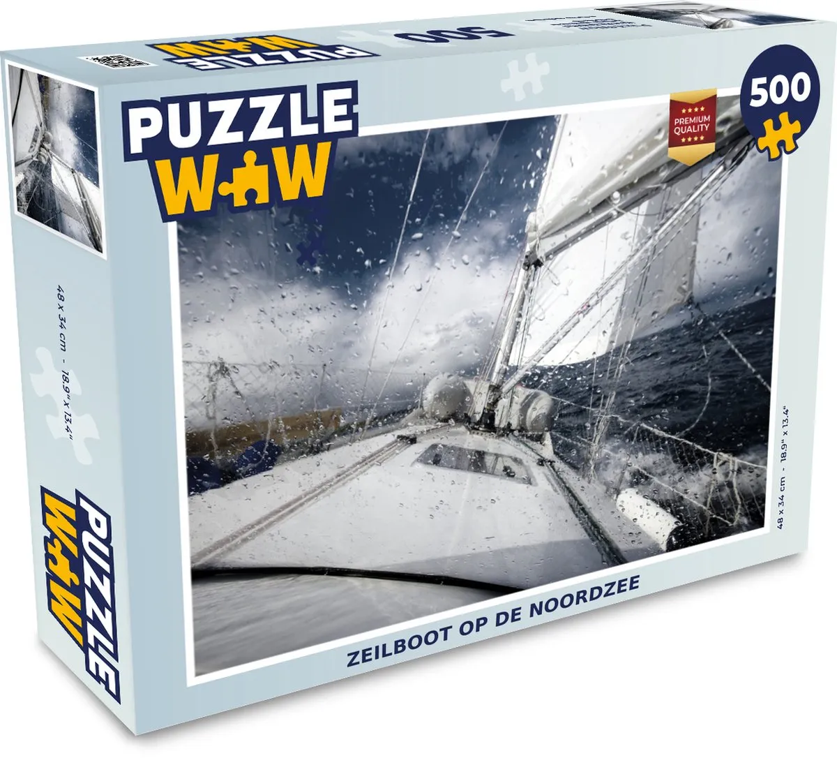 PuzzleWow Zeilboot op de Noordzee Legpuzzel 500 Stuks