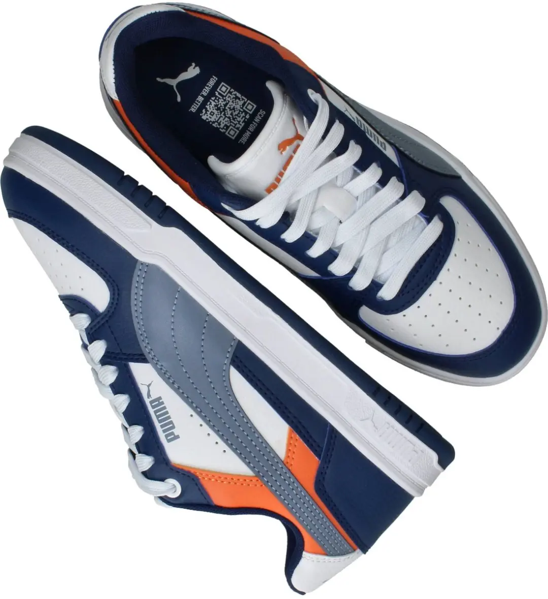 PUMA Caven III Block Jr Sneakers - 39 - Blauw - afbeelding 4 van 6