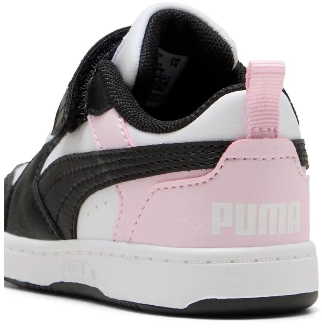 PUMA Mid Rebound V6 Lo AC+ Inf Kinderschoenen - 26 - Wit/Zwart/Rosa - afbeelding 3 van 6
