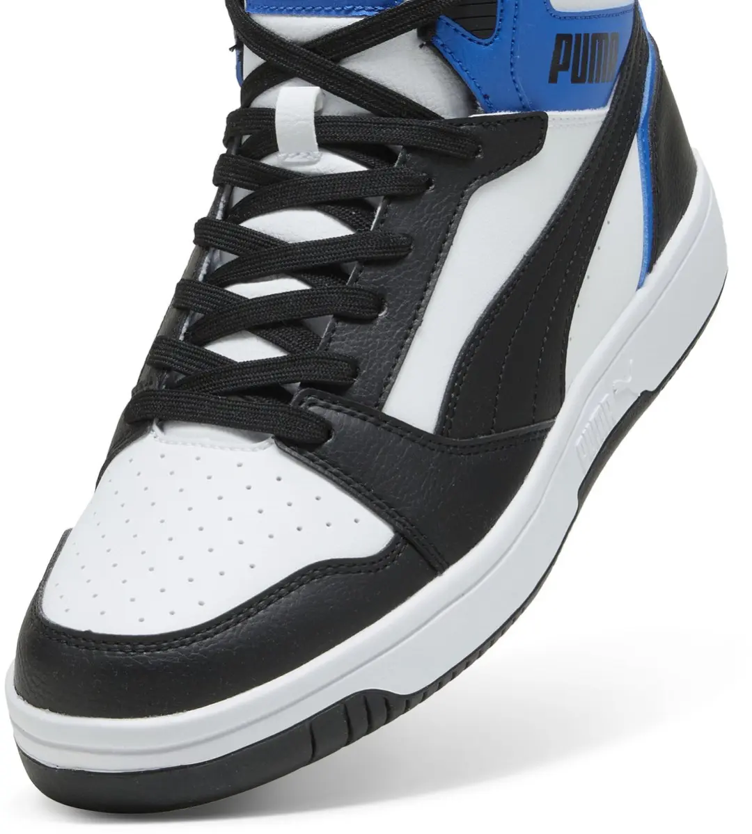 PUMA Rebound v6 Unisex Sneakers - Zwart/Wit/Team Royal - afbeelding 6 van 6
