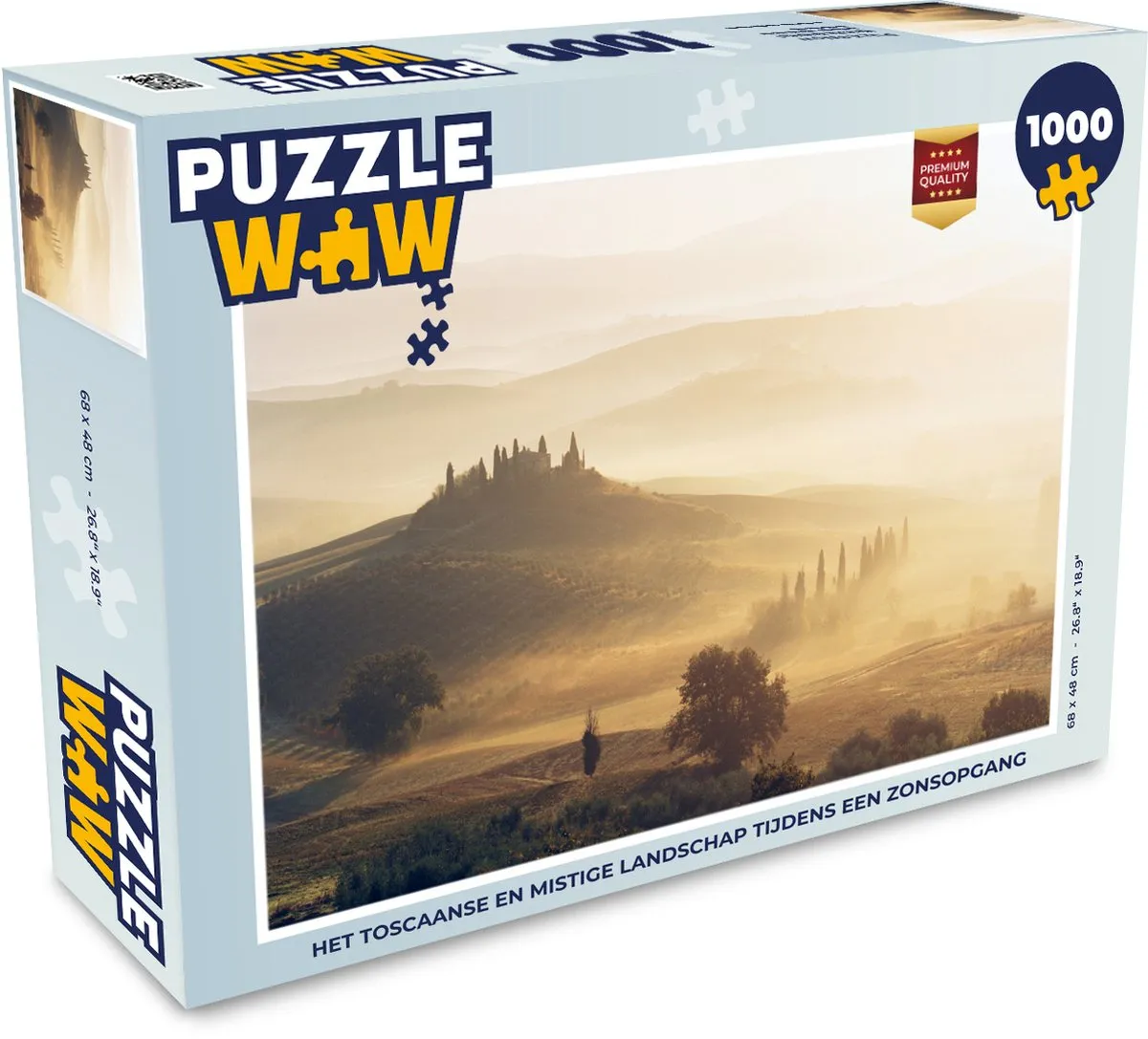 PuzzleWow Toscane Legpuzzel 1000 Stuks