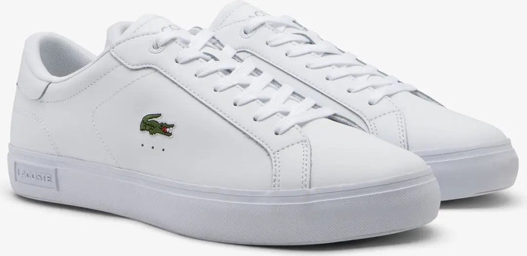 Lacoste Powercourt 125 2 SMA WHT/WHT Heren Sneakers - Wit - afbeelding 3 van 6