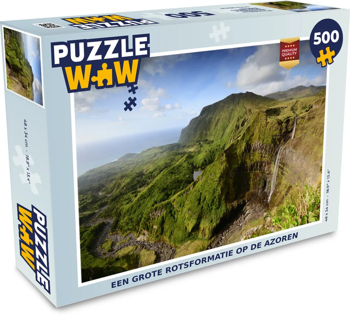 PuzzleWow Azoren Legpuzzel 500 Stuks - Multicolor