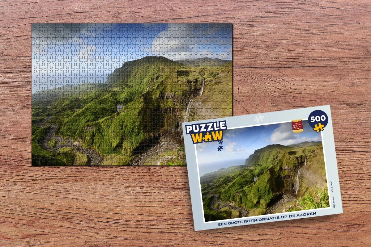 PuzzleWow Azoren Legpuzzel 500 Stuks - Multicolor