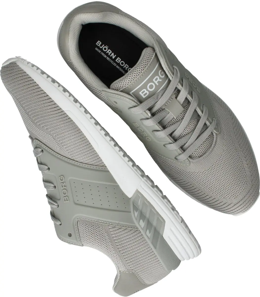 Björn Borg R140 Knit Heren Sneakers - Lichtgrijs - afbeelding 6 van 6