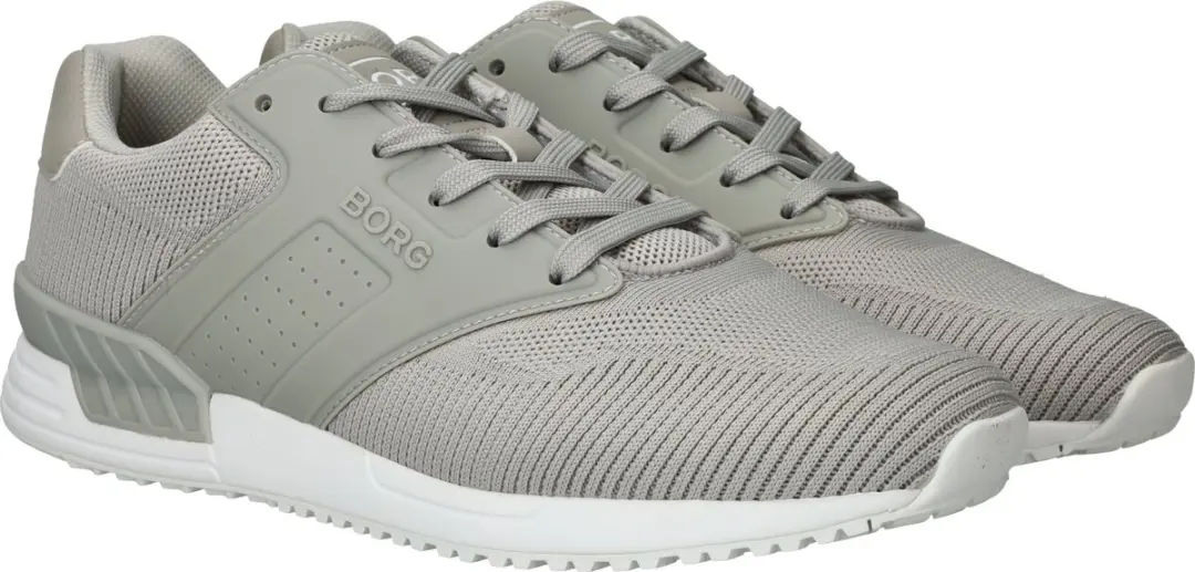 Björn Borg R140 Knit Heren Sneakers - Lichtgrijs - afbeelding 4 van 6