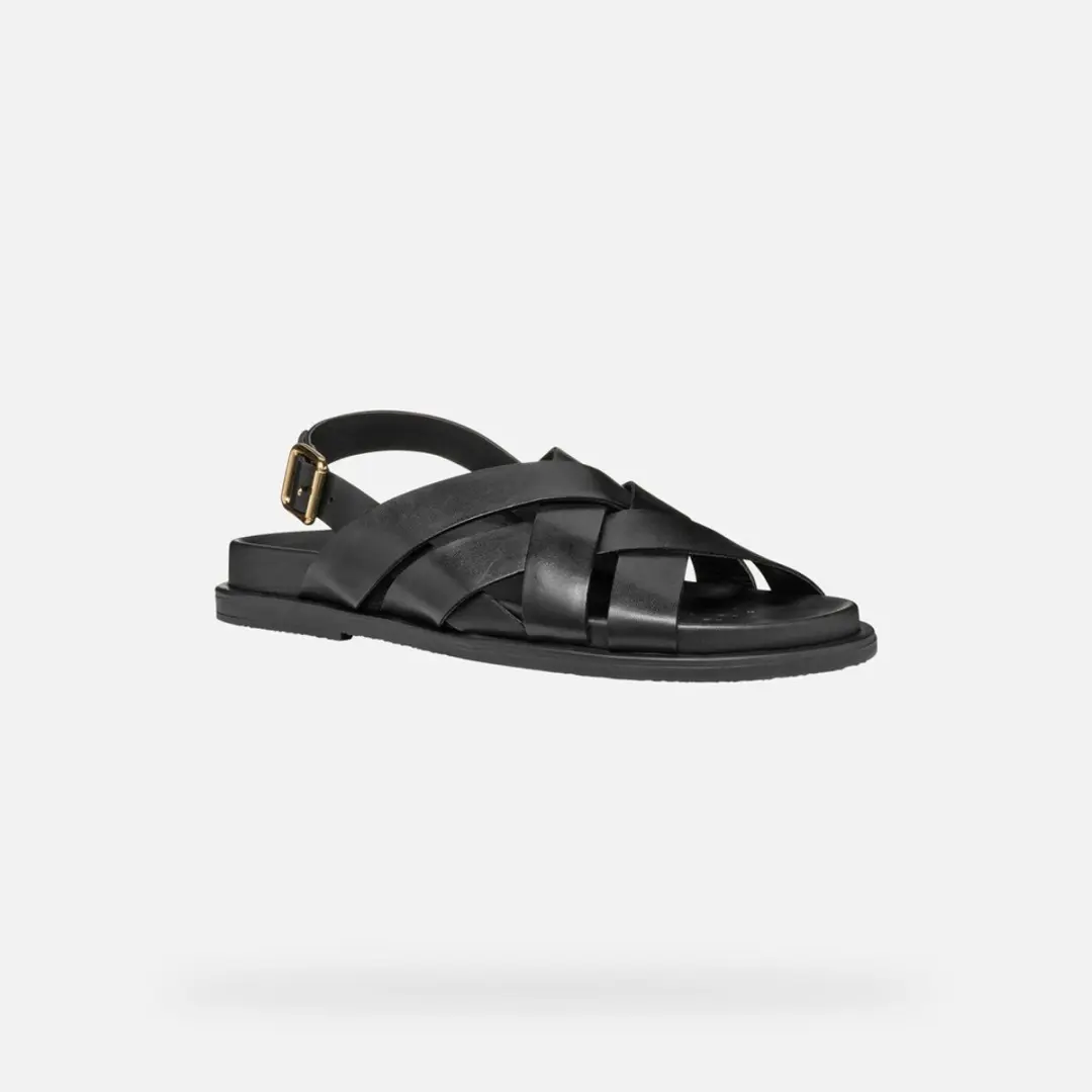 Geox Adelash Dames Sandalen - 36 - Zwart