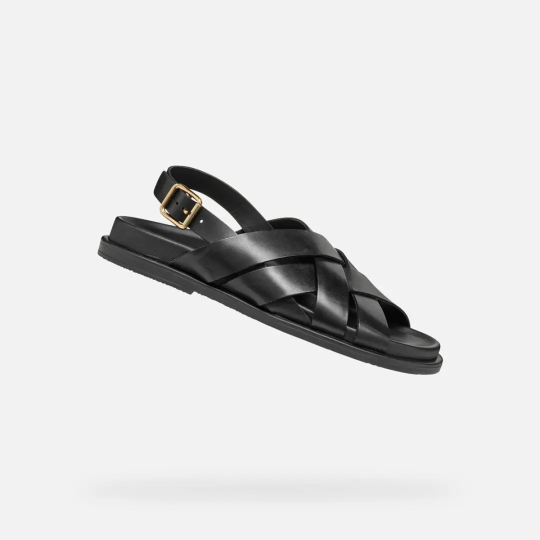 Geox Adelash Dames Sandalen - 36 - Zwart