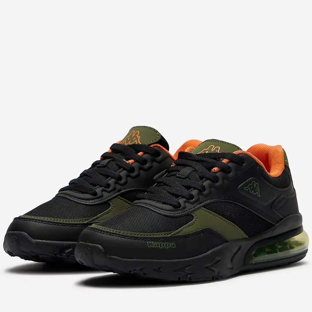 Kappa Saigon Trainers 38231SW - 43 - Zwart/Groen/Geel