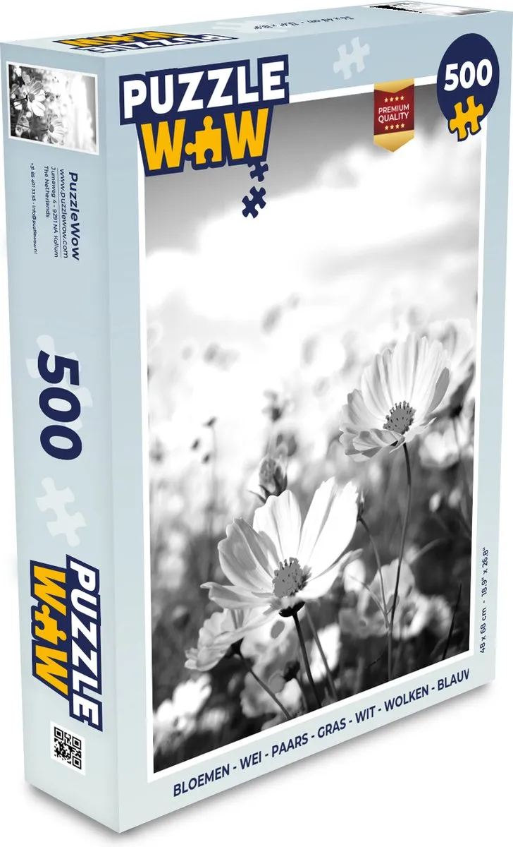 PuzzleWow Bloemen Wei Legpuzzel 500 Stuks