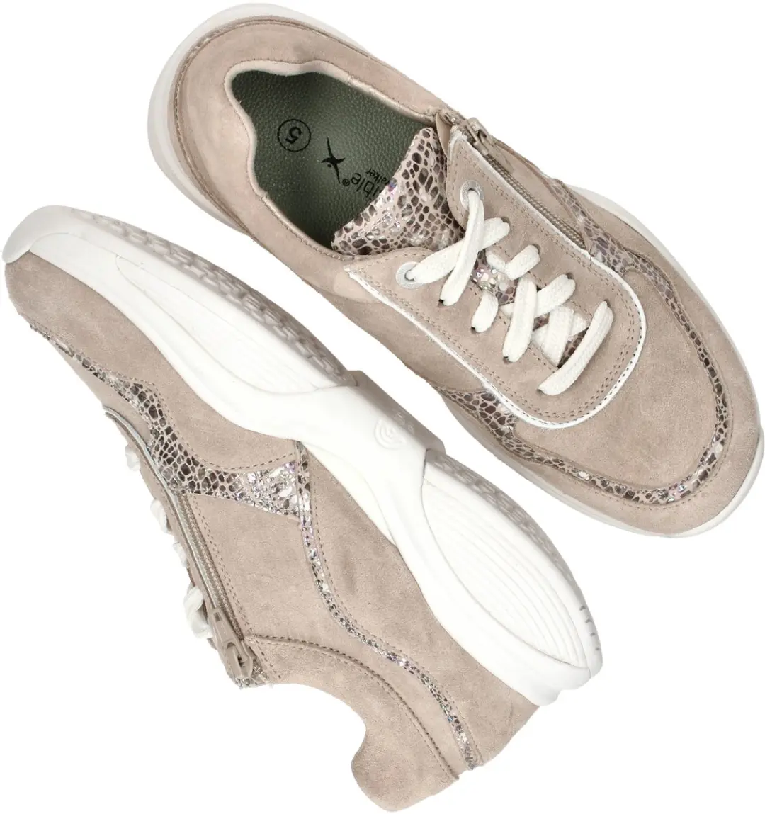 Xsensible Stretchwalker Sneakers SWX11 - Dames - Beige - 37½