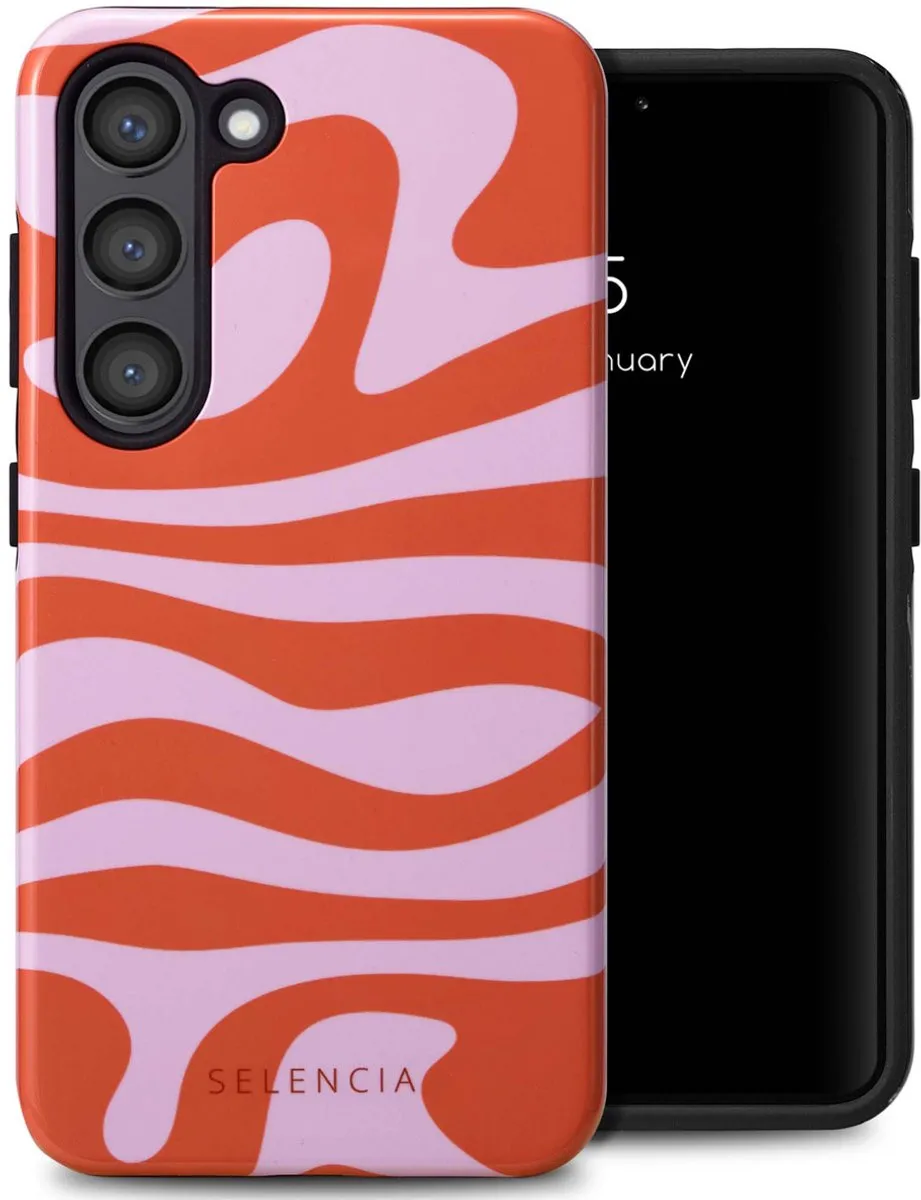 Selencia Hoesje Samsung Galaxy S23 Dream Swirl Pink
