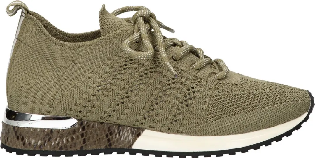 La Strada Sneaker Kaki Knitted