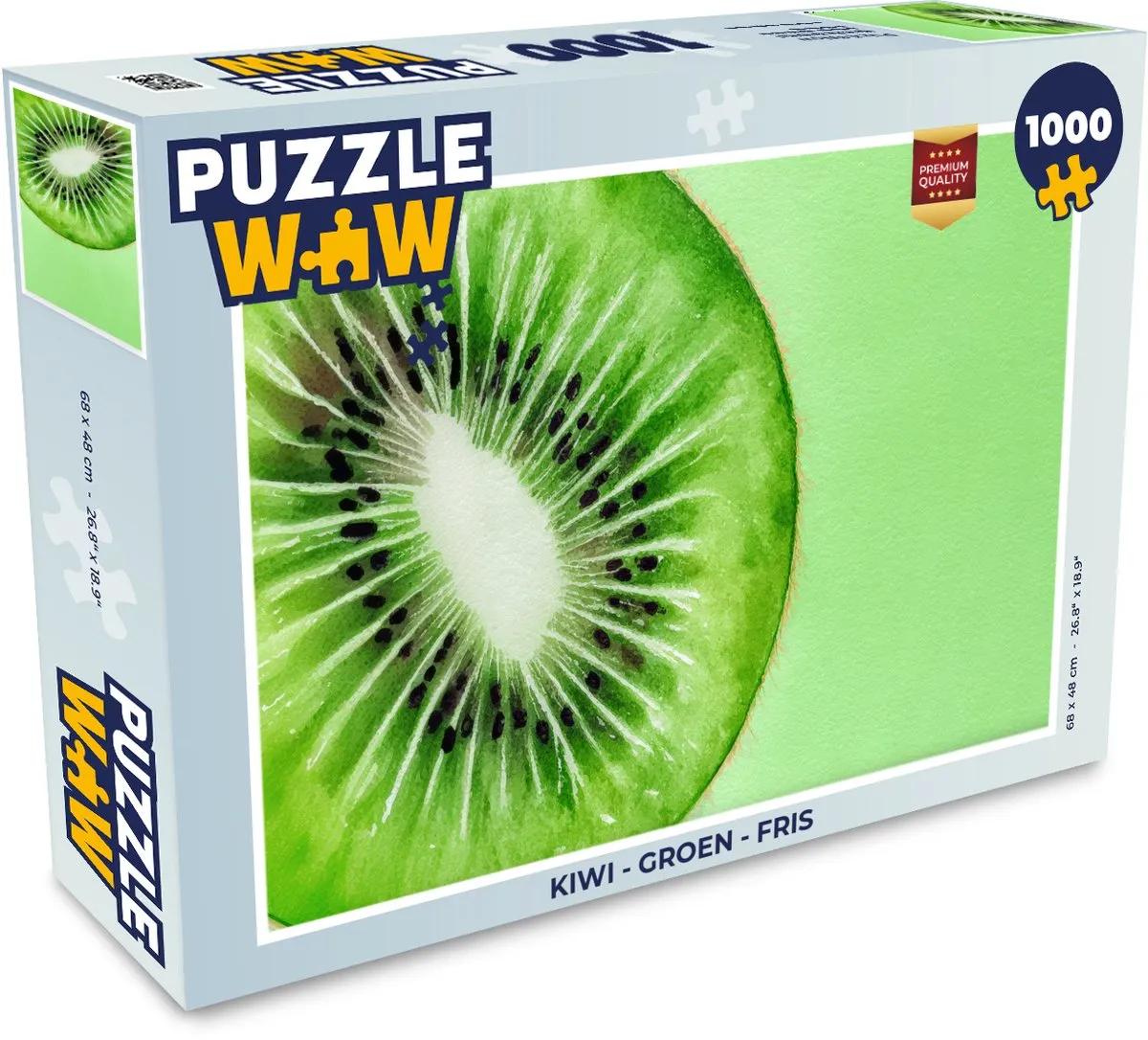 PuzzleWow Kiwi Legpuzzel 1000 Stuks - Multicolor